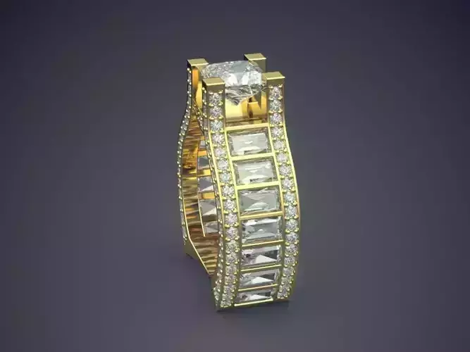 Unique Luxurious Ring With Diamonds Gjart A-310