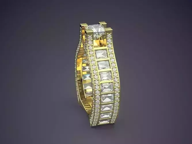 Unique Luxurious Ring With Diamonds Gjart A-311