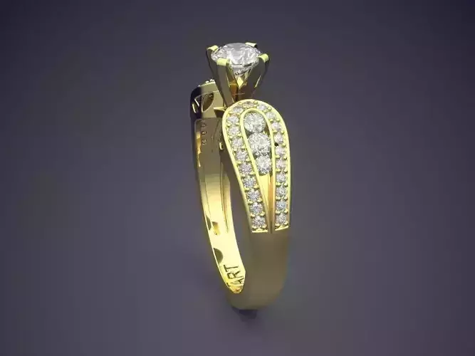 Luxurious Ring With Diamonds Gjart A-308