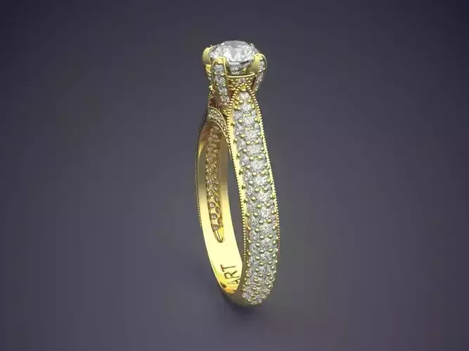 Luxurious Ring With Diamonds Gjart A-305