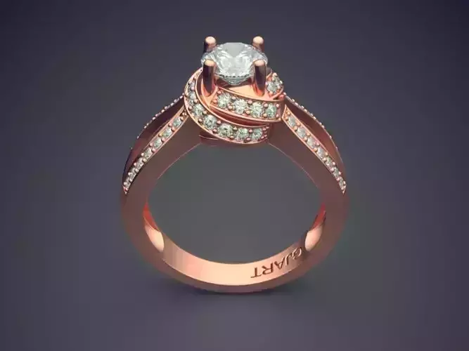 Luxurious Ring With Diamonds Gjart A-298