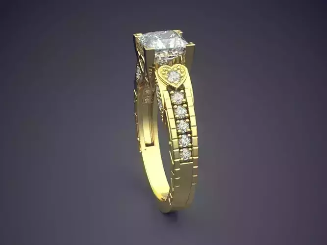 Luxurious Ring With Diamonds Gjart A-296