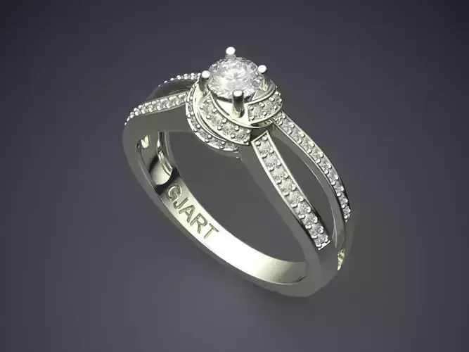 Luxurious Ring With Diamonds Gjart A-297