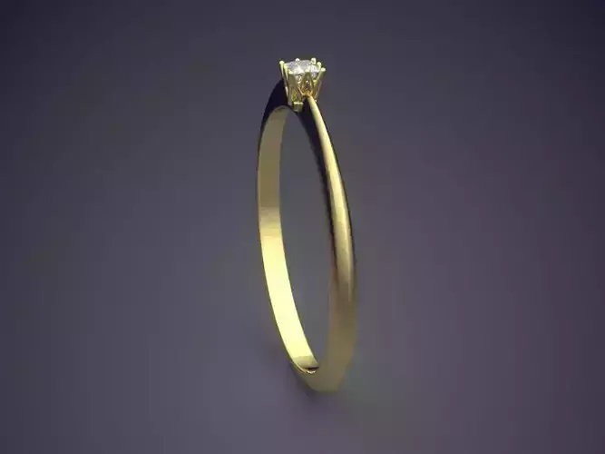 Ring With Tiny Diamond Gjart A-292