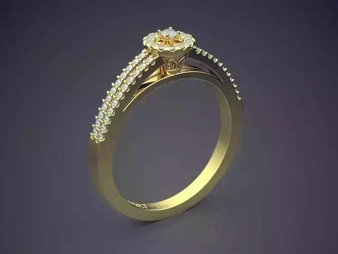 Ring With DIamonds Gjart A-29 3D print model