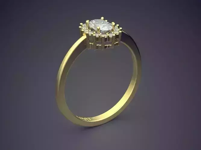 Engagement Ring With Diamonds Gjart A-285