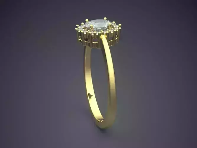 Engagement Ring With Diamonds Gjart A-285