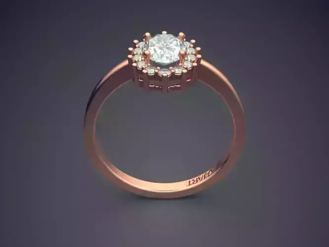 Engagement Ring With Diamonds Gjart A-284