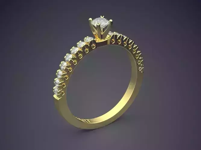 Ring With Diamonds Gjart A-282