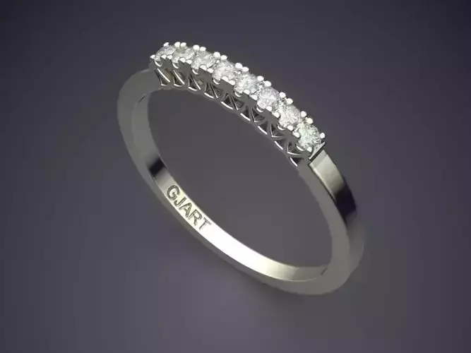 Thin Ring With Diamonds Gjart A-274