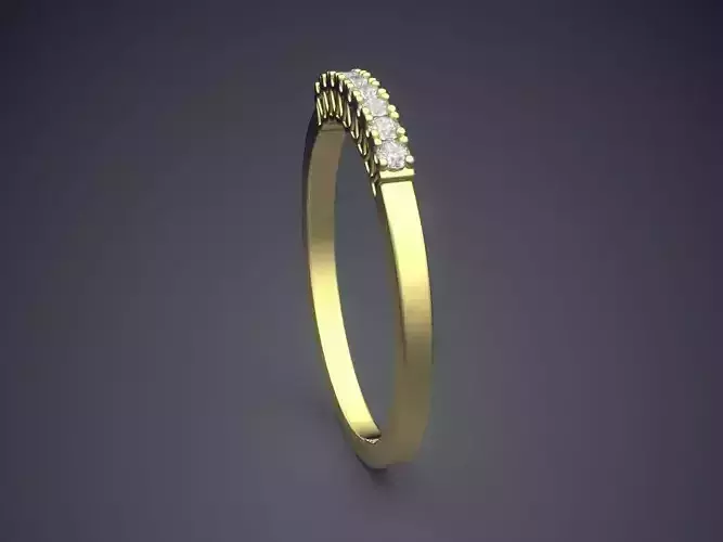 Thin Ring With Diamonds Gjart A-274