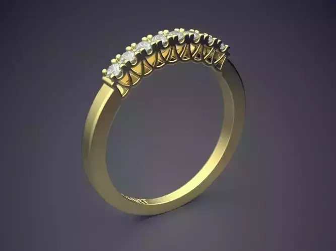 Ring With Diamonds Gjart A-273 3D print model