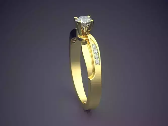 Unique Ring With Diamonds Gjart A-270
