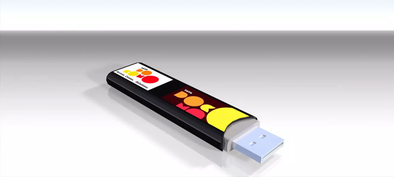 dongle usb flash drive Free 3D model_0