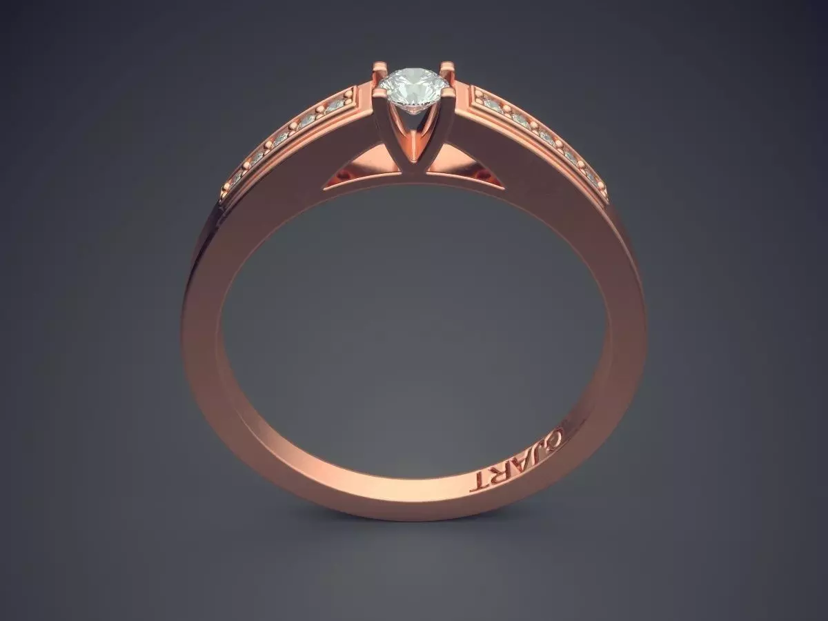 Ring With Diamonds Gjart A-248 3D print model_2