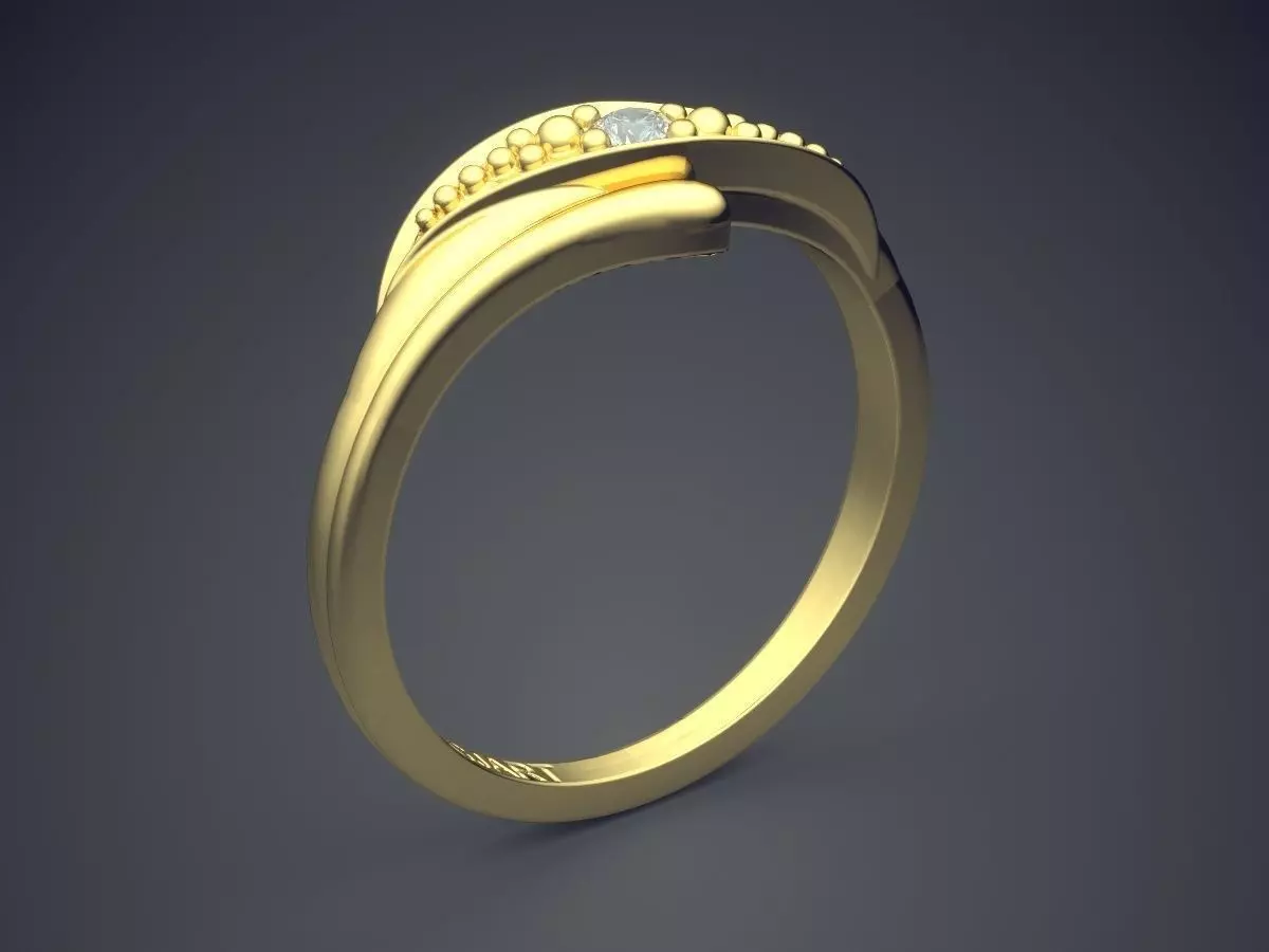 Engraved Ring Gjart A-244 3D print model_0