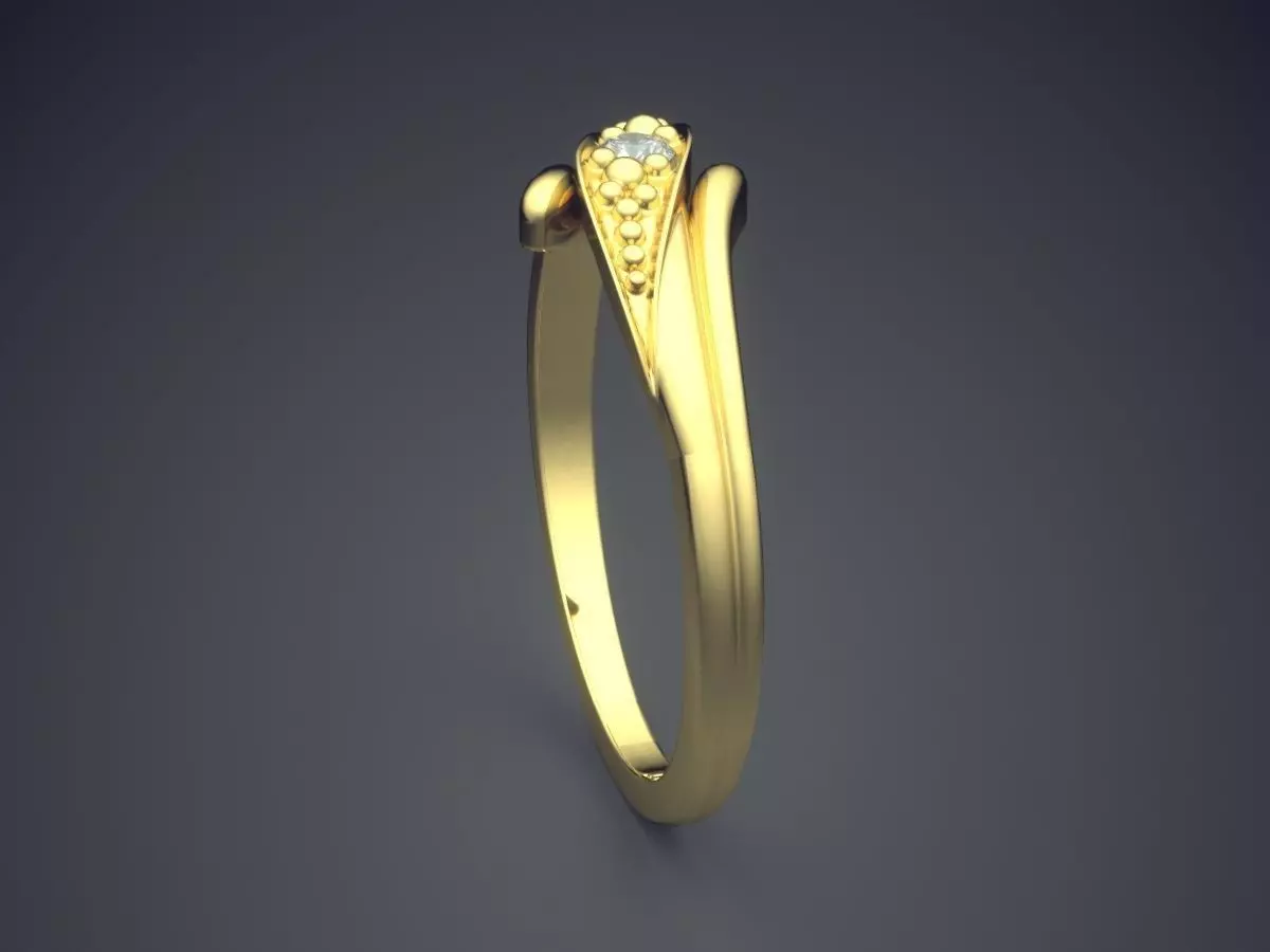 Engraved Ring Gjart A-244 3D print model_3