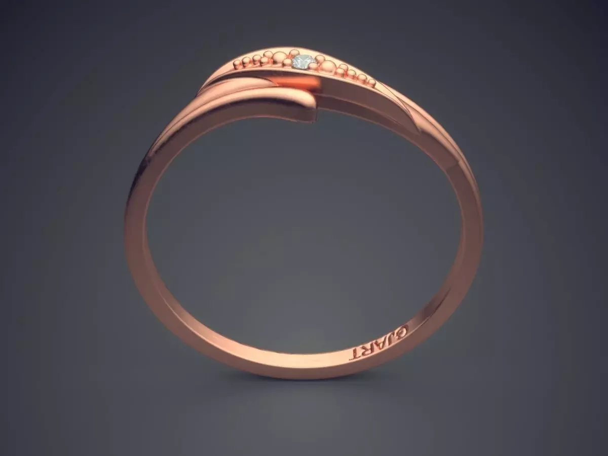 Engraved Ring Gjart A-243 3D print model_2