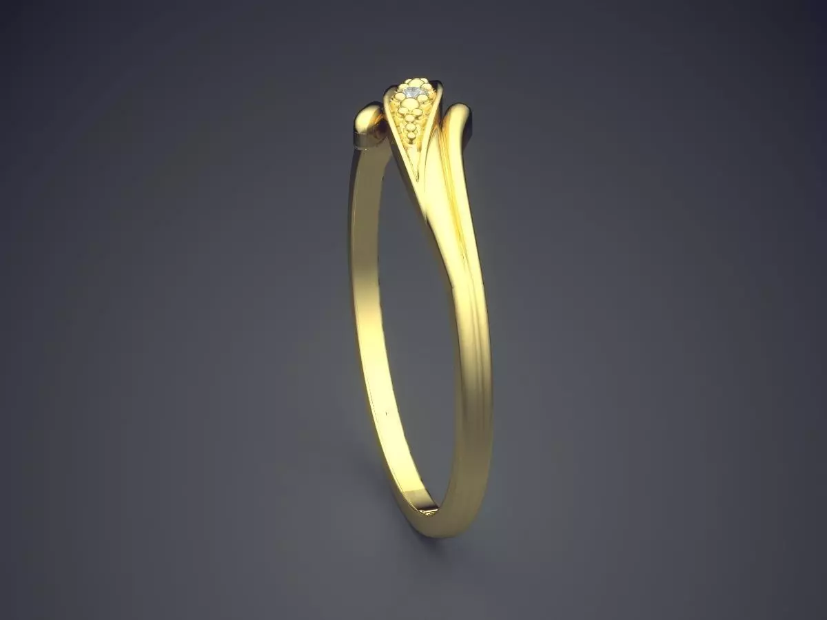 Engraved Ring Gjart A-243 3D print model_3