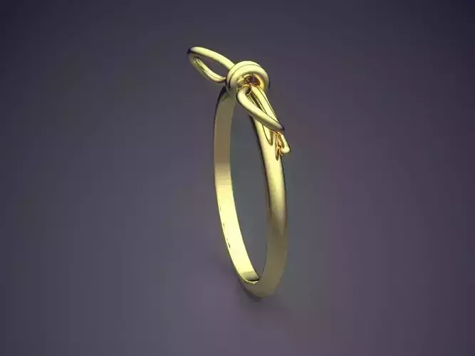 Ribbon Bow Shape Ring Gjart A-241