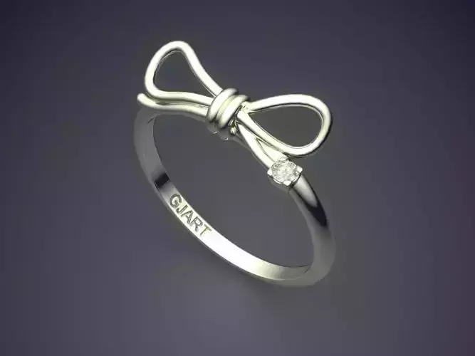 Ribbon Bow Shape Ring Gjart A-241