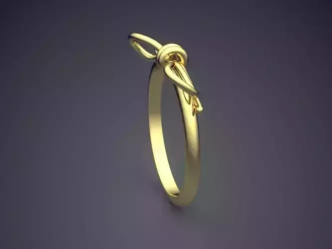 Ribbon Bow Shape Ring Gjart A-240