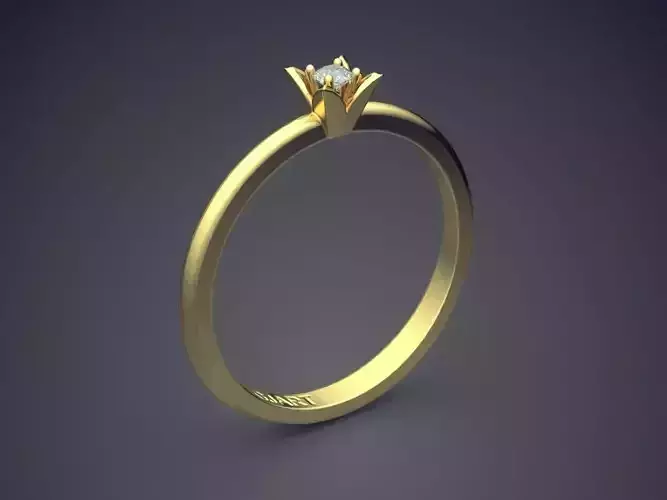 Ring With Small Diamond Gjart A-232