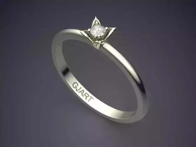 Ring With Small Diamond Gjart A-232