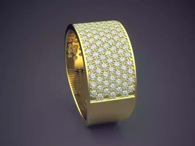 Thick Ring With Diamonds Gjart A-224