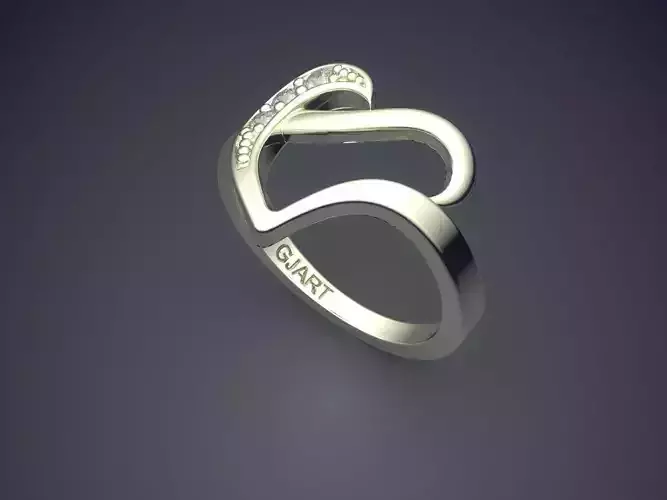 Heart-shaped Ring Gjart A-211