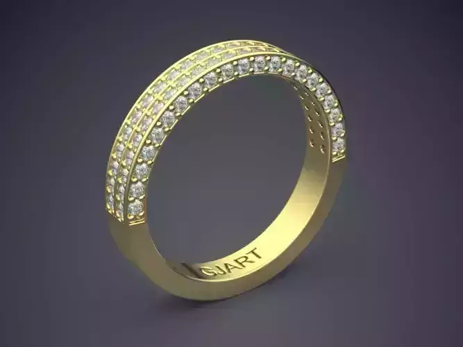 Ring With Diamonds Gjart A-207 3D print model