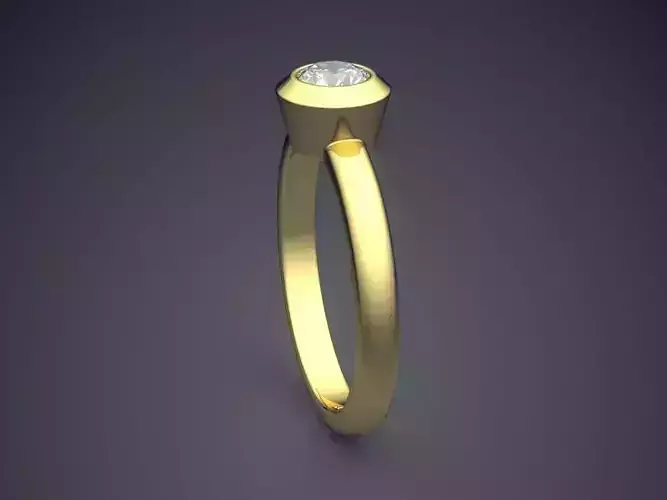 Ring With Oval Diamond Gjart A-193