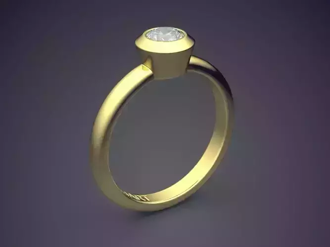 Ring With Oval Diamond Gjart A-193