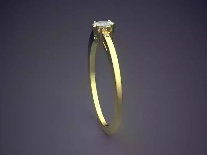 Thin Ring With Diamond A-180