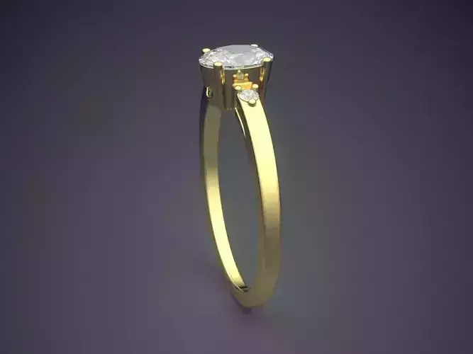 Ring With Diamonds A-178