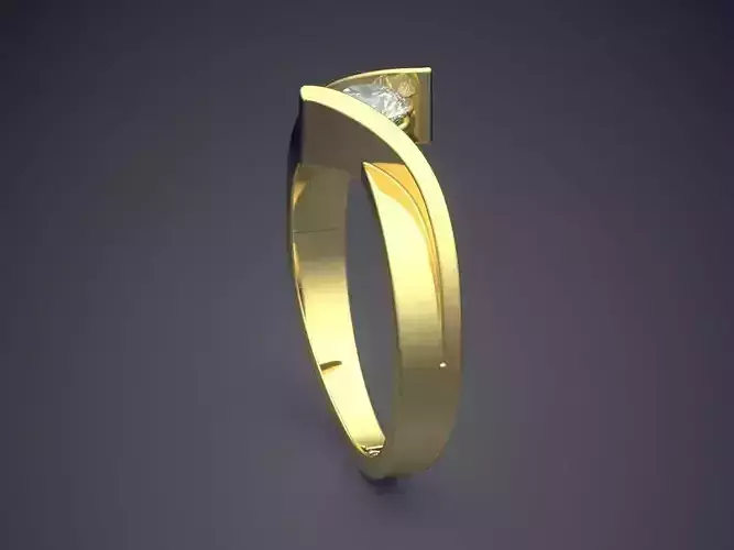 Unique Ring With Diamond Gjart A-170