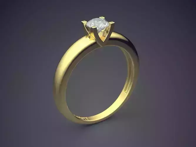 Ring With Diamonds Gjart A-163 3D print model