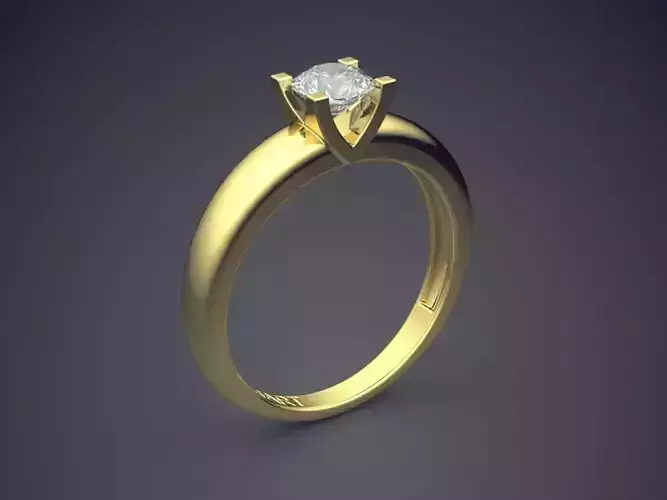 Ring With Diamonds Gjart A-162 3D print model
