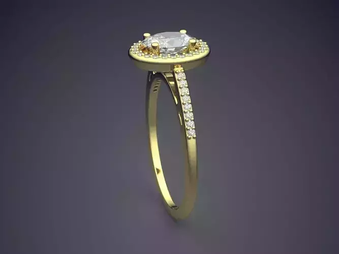 Ring With Diamonds A-160