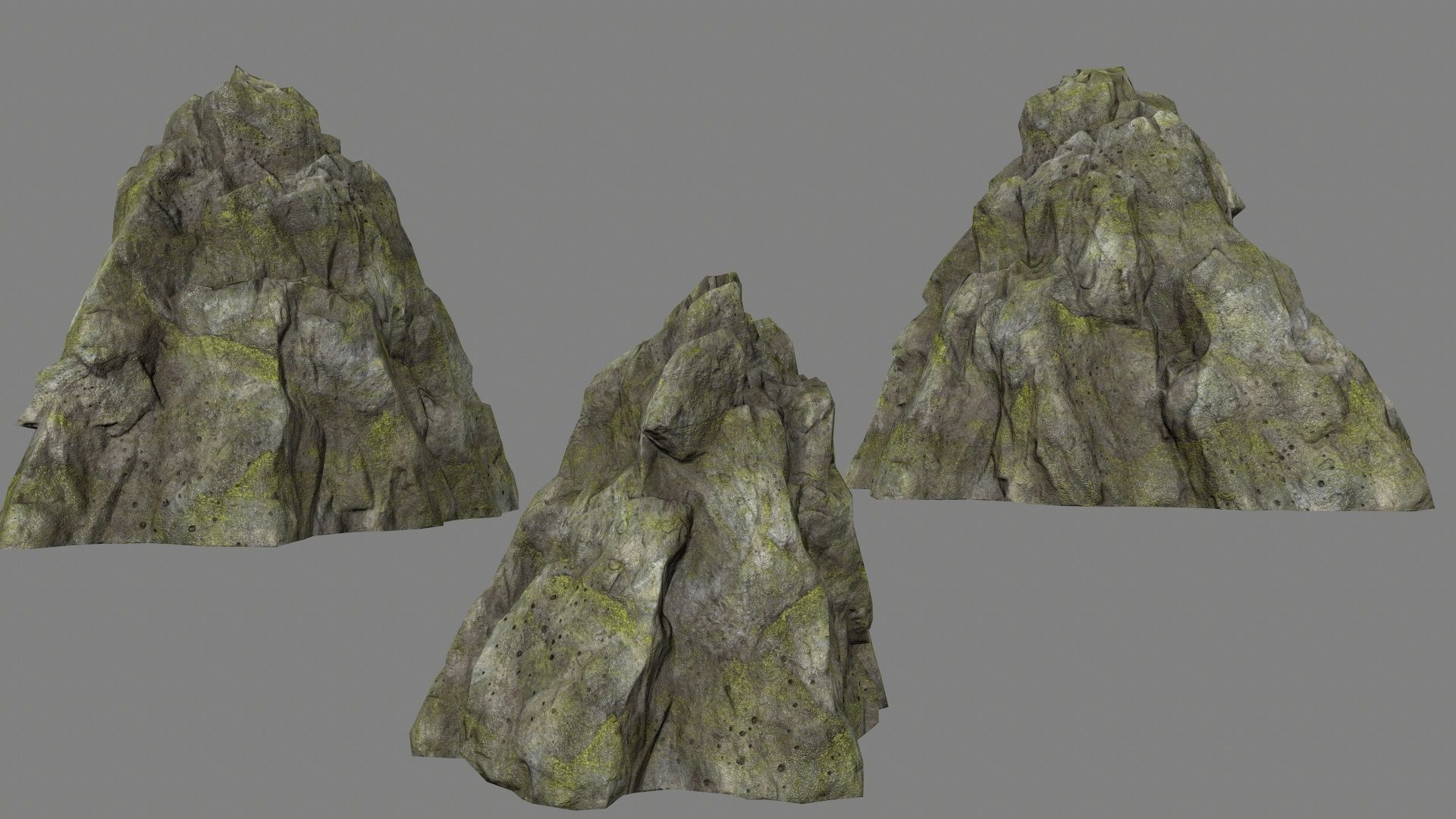 rocks set rock arch Low-poly 3D model_6