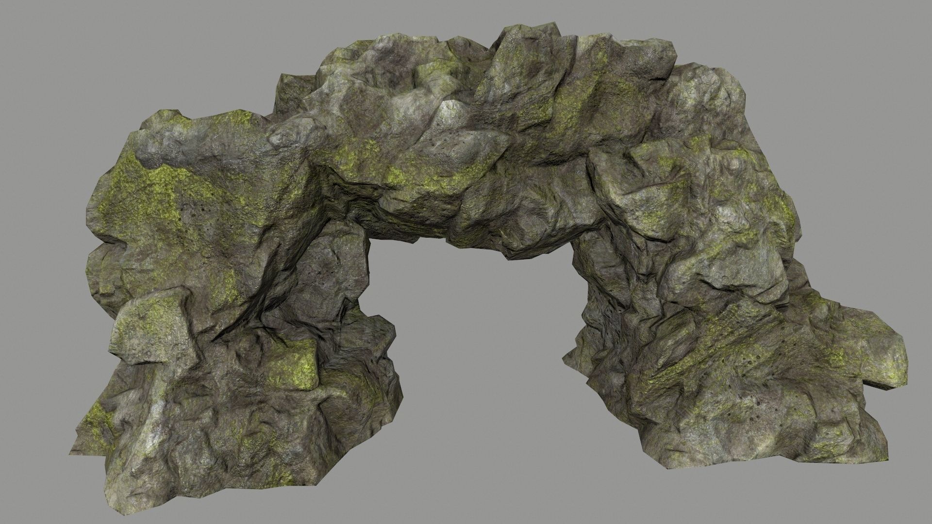 rocks set rock arch Low-poly 3D model_13