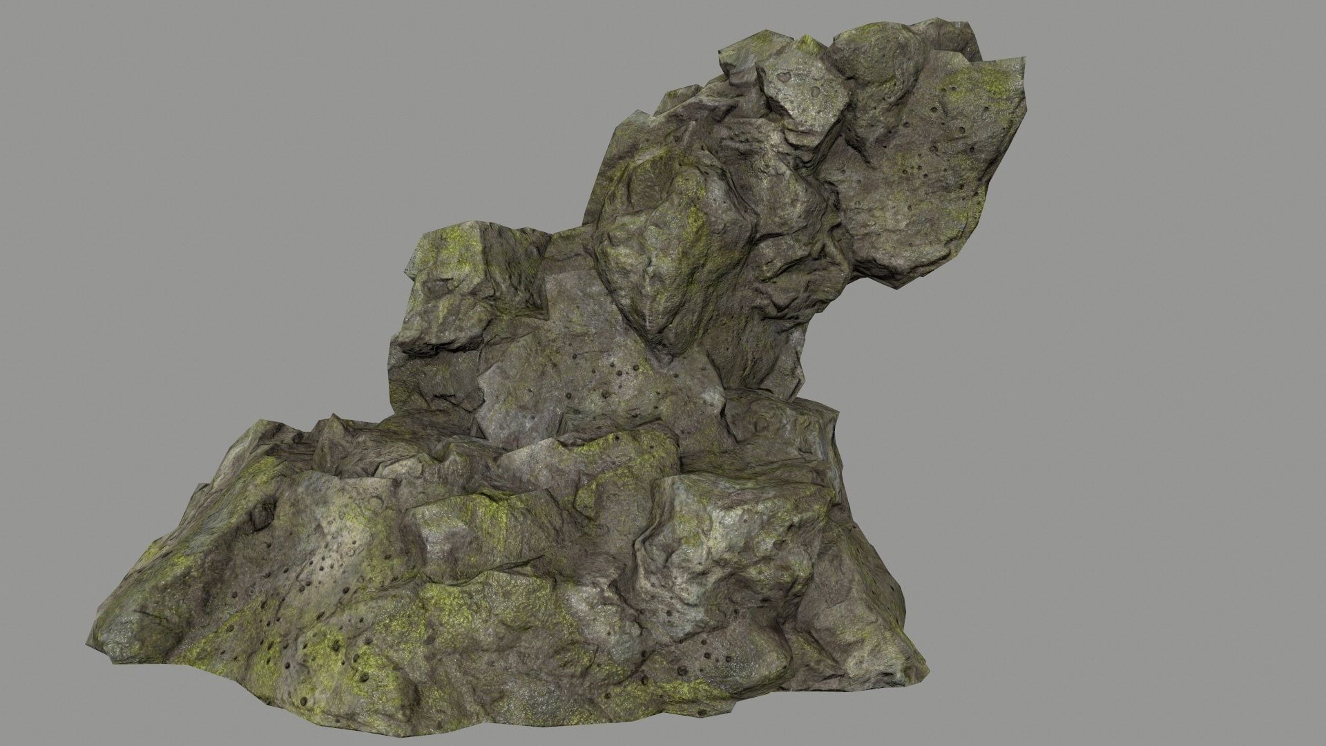 rocks set rock arch Low-poly 3D model_16