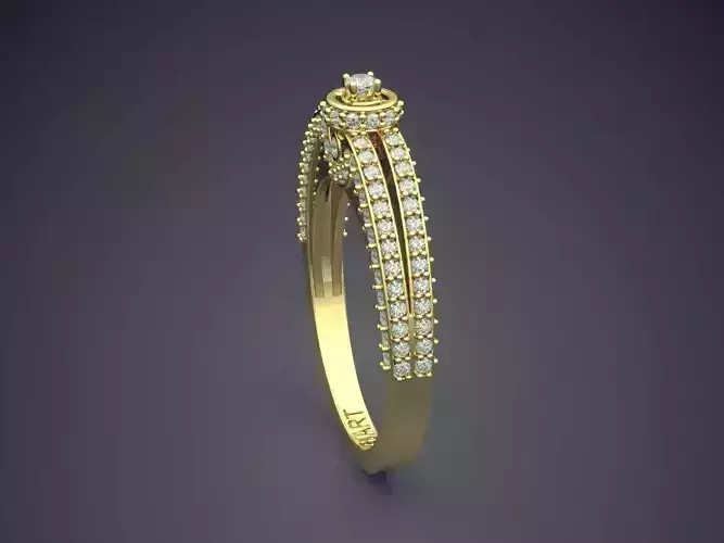 Ring With Tiny Diamonds Gjart A-16