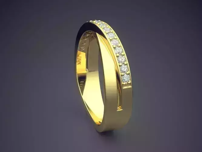 Ring With Diamonds Gjart A-144