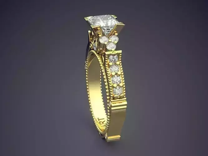 Luxurious Ring With Diamonds A-13