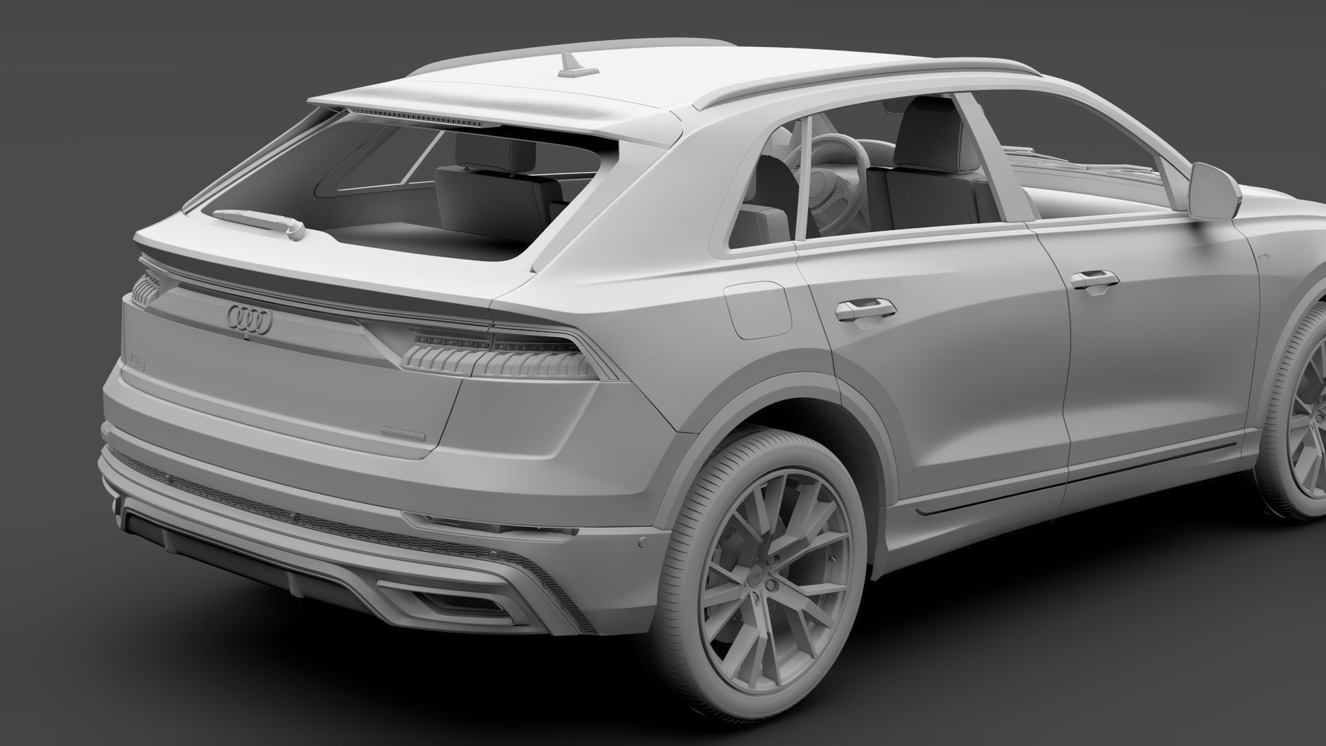 Audi Q8 55 TFSI quattro S line 2020 3D model_15