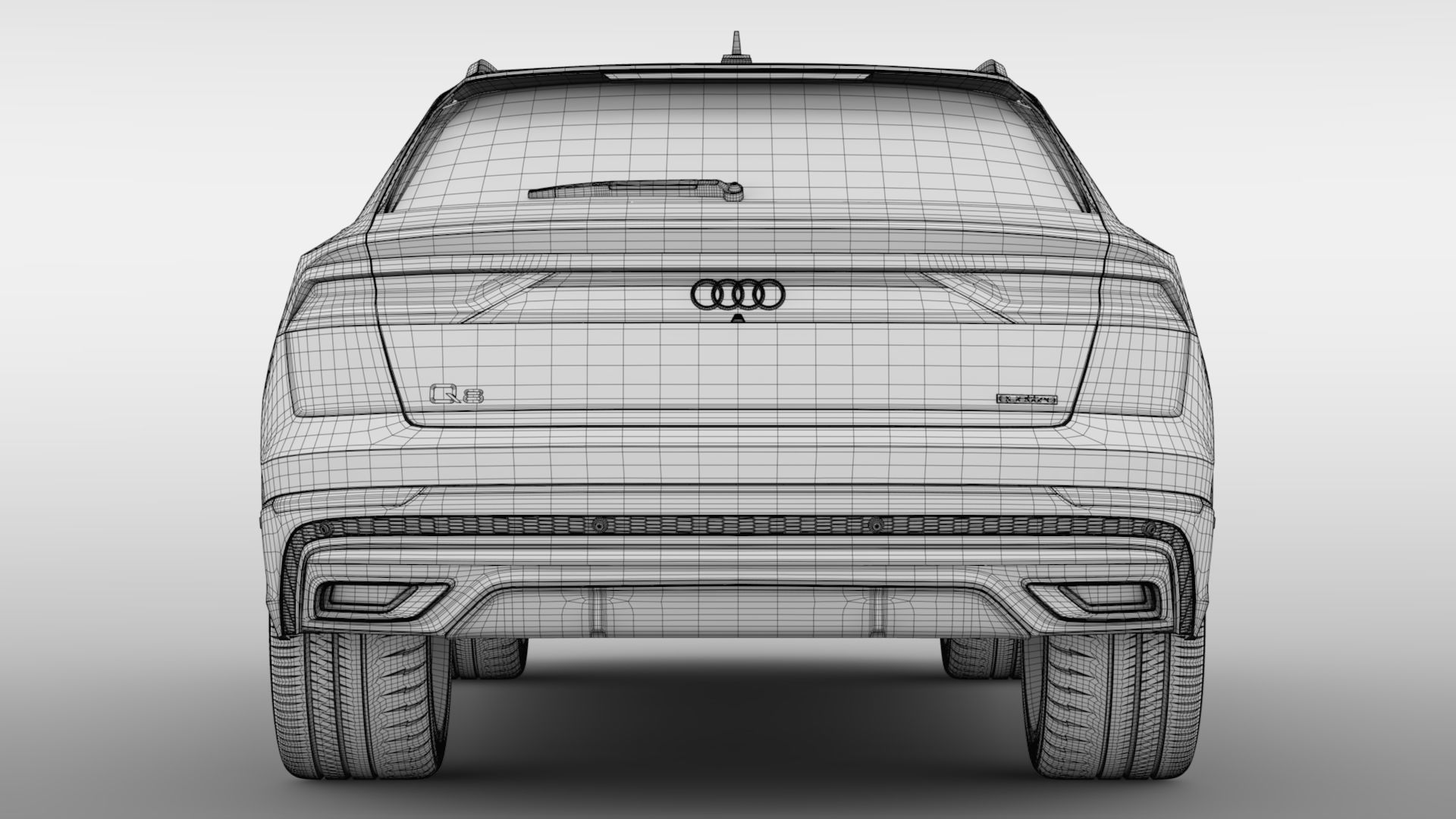 Audi Q8 55 TFSI quattro S line 2020 3D model_20