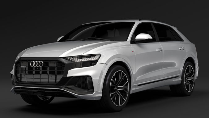 Audi Q8 55 TFSI quattro S line 2020 3D model