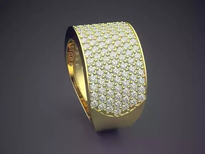 Ring With Small Diamonds A-111