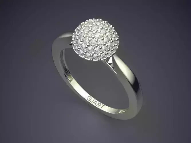 Ring With Diamonds A-108